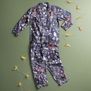 Pottery Barn Teen Harry Potter Herbology Loose Fit Percale Pajama Set, Size XL